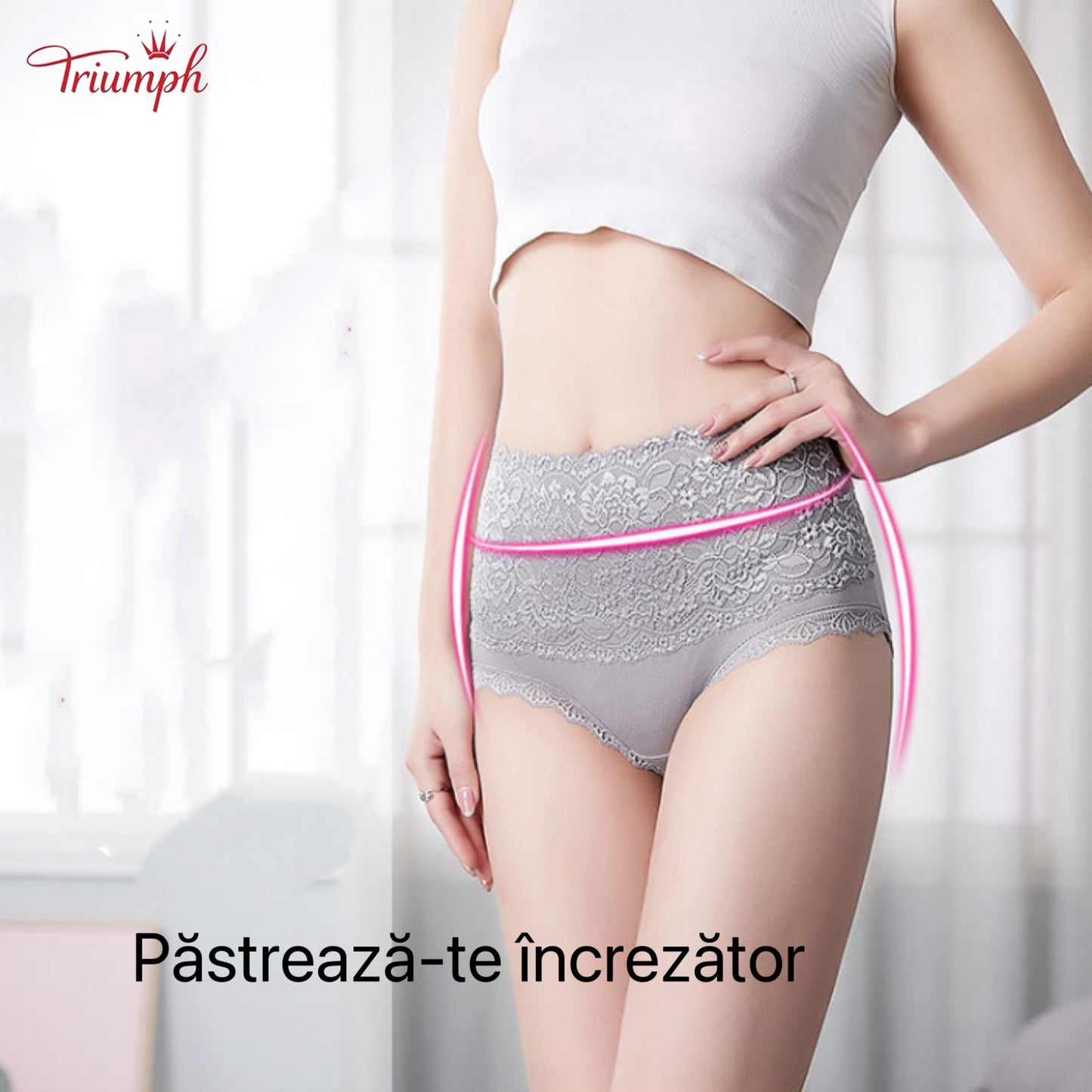 Triumph - Livrare Gratuită. Chiloți Din Dantelă de înaltă Calitate, Pachet de 4. Confortabil și Moale