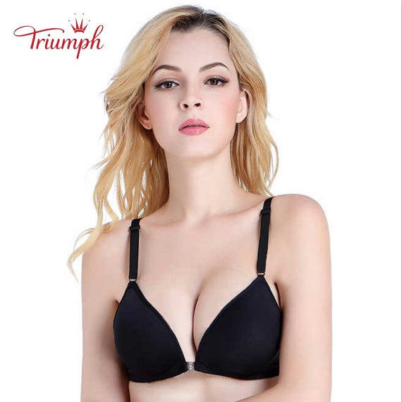 Triumph-Livrare Gratuită,Sutien pachet de 3,Sutien cu nasturi în față,Fara Sutien de Sarma,Sexy, Confortabil,Fără armistiţiu,Push Up