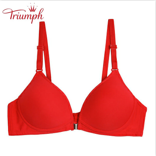 Triumph-Livrare Gratuită,Sutien pachet de 3,Sutien cu nasturi în față,Fara Sutien de Sarma,Sexy, Confortabil,Fără armistiţiu,Push Up