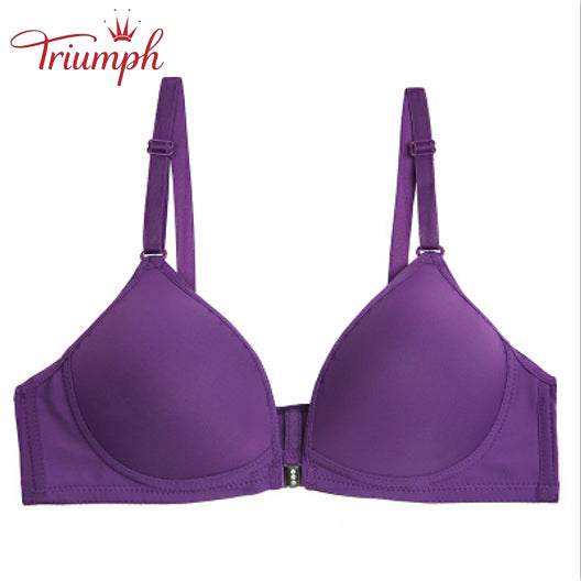 Triumph-Livrare Gratuită,Sutien pachet de 3,Sutien cu nasturi în față,Fara Sutien de Sarma,Sexy, Confortabil,Fără armistiţiu,Push Up