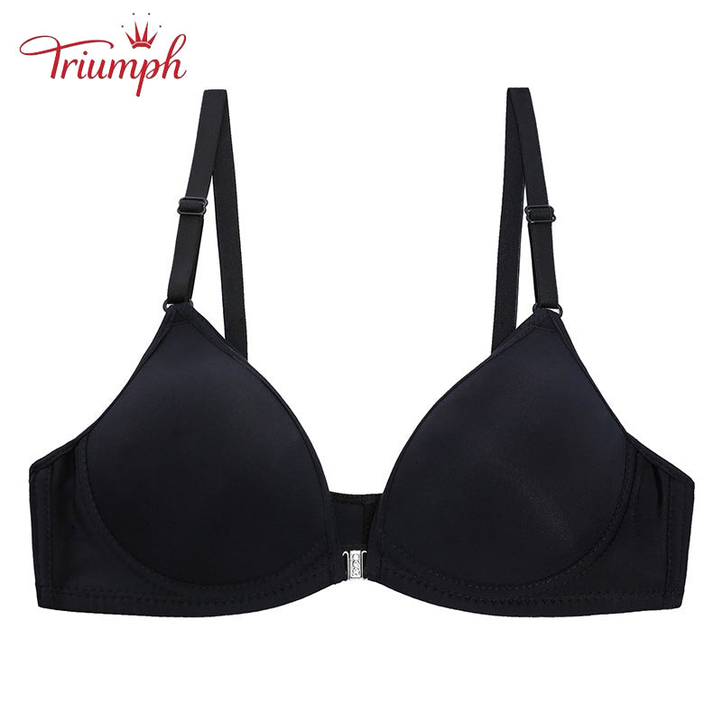 Triumph-Livrare Gratuită,Sutien pachet de 3,Sutien cu nasturi în față,Fara Sutien de Sarma,Sexy, Confortabil,Fără armistiţiu,Push Up