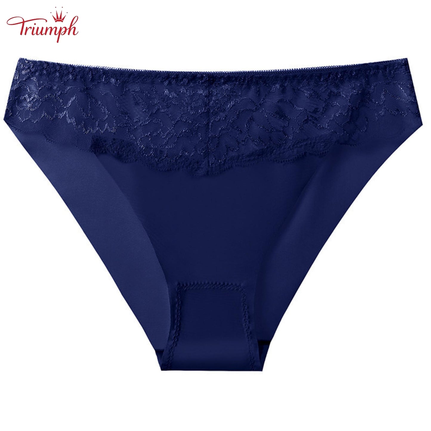 Triumph - Transport Gratuit,Pachet de 4 Chiloți Din Dantelă,Mătase și Bumbac,4 Culori,40-85KG și Peste