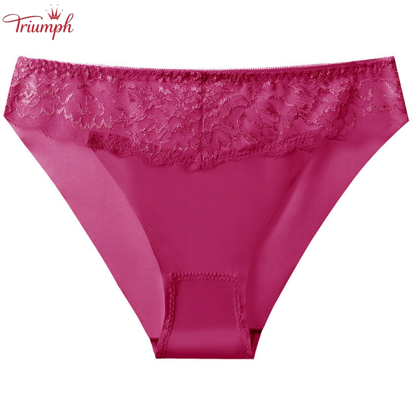Triumph - Transport Gratuit,Pachet de 4 Chiloți Din Dantelă,Mătase și Bumbac,4 Culori,40-85KG și Peste