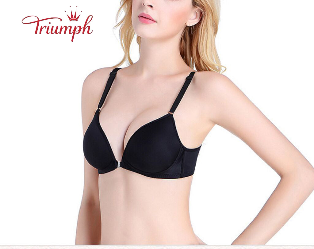 Triumph-Livrare Gratuită,Sutien pachet de 3,Sutien cu nasturi în față,Fara Sutien de Sarma,Sexy, Confortabil,Fără armistiţiu,Push Up