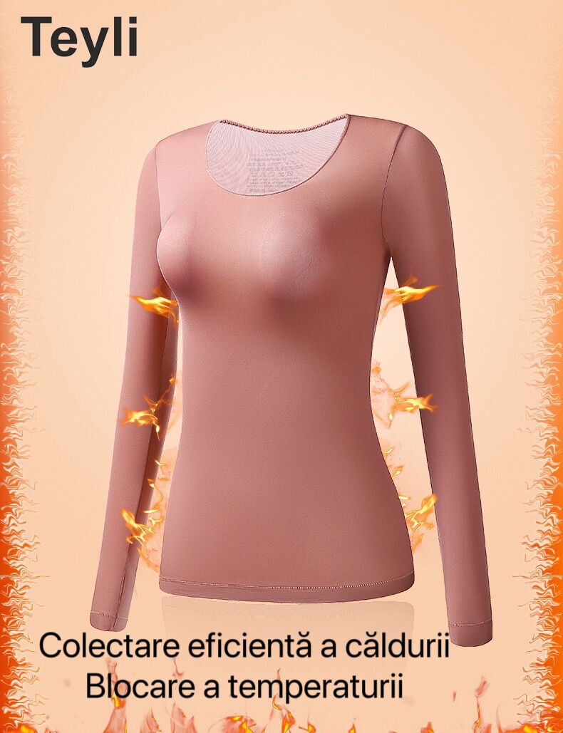 Teyli - Livrare Gratuită,Set de 3 Lenjerie Termică toamnă-iarnă,Conține acid Hialuronic Pentru înfrumusețarea pielii,Lenjerie Termică Extrem de Elastică, Ușoară, Stiințifică și Tehnică