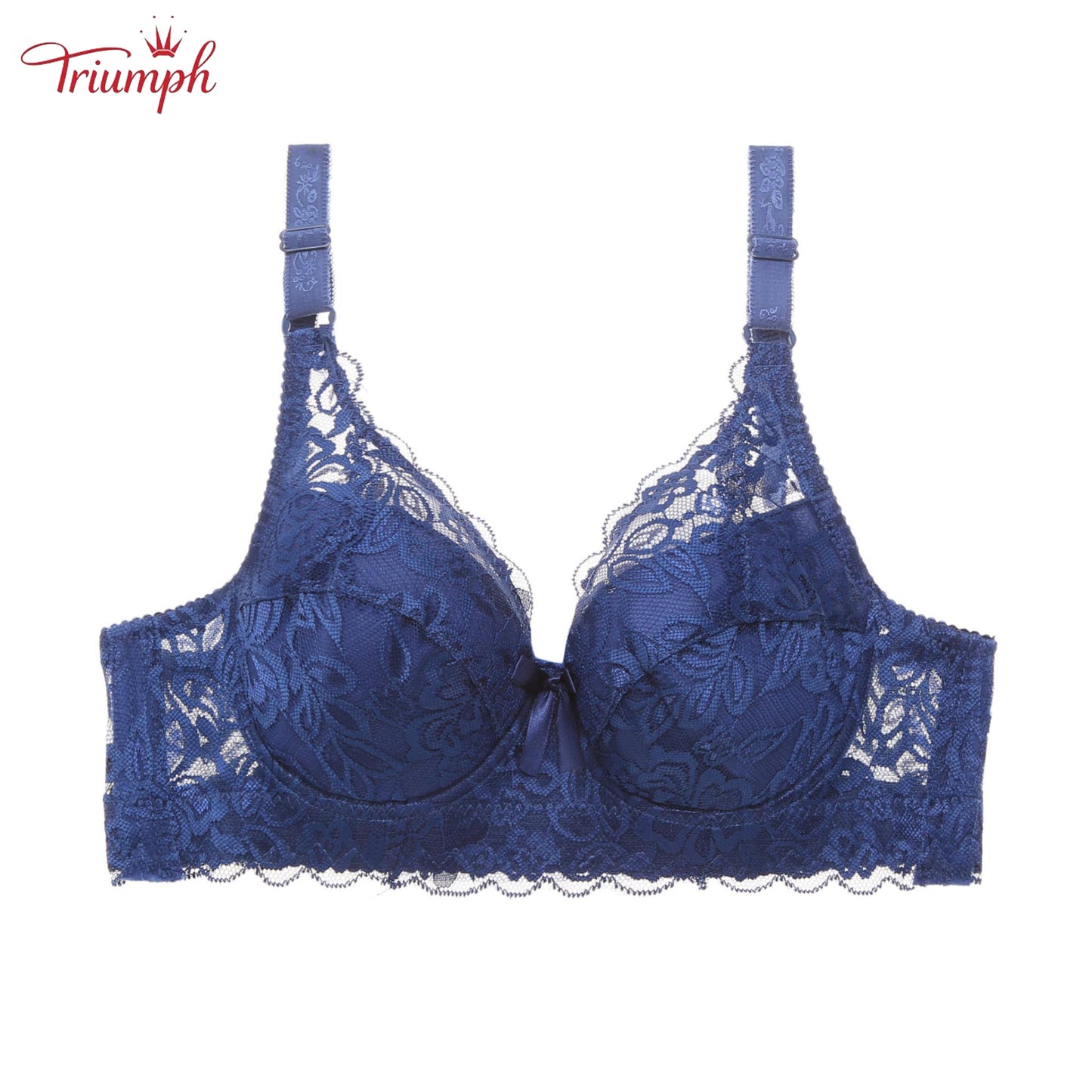 Triumph - Transport gratuit，Pachet de 3 Sutiene Push Up cu Dantela，Moale și Confortabil