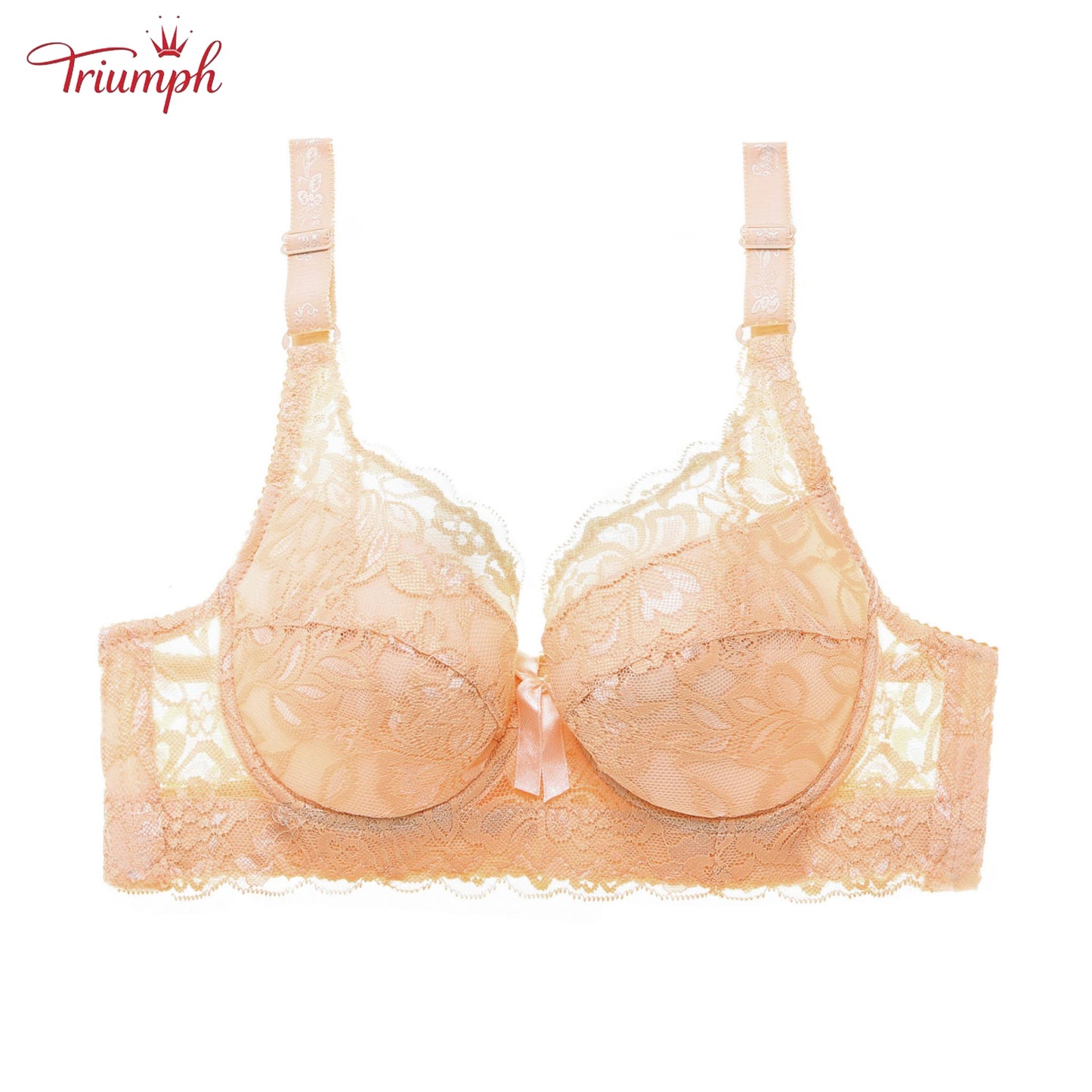 Triumph - Transport gratuit，Pachet de 3 Sutiene Push Up cu Dantela，Moale și Confortabil