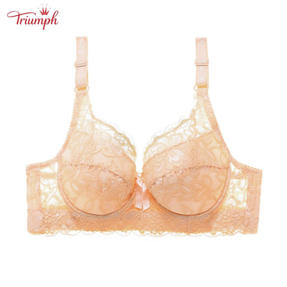 Triumph - Transport gratuit，Pachet de 3 Sutiene Push Up cu Dantela，Moale și Confortabil