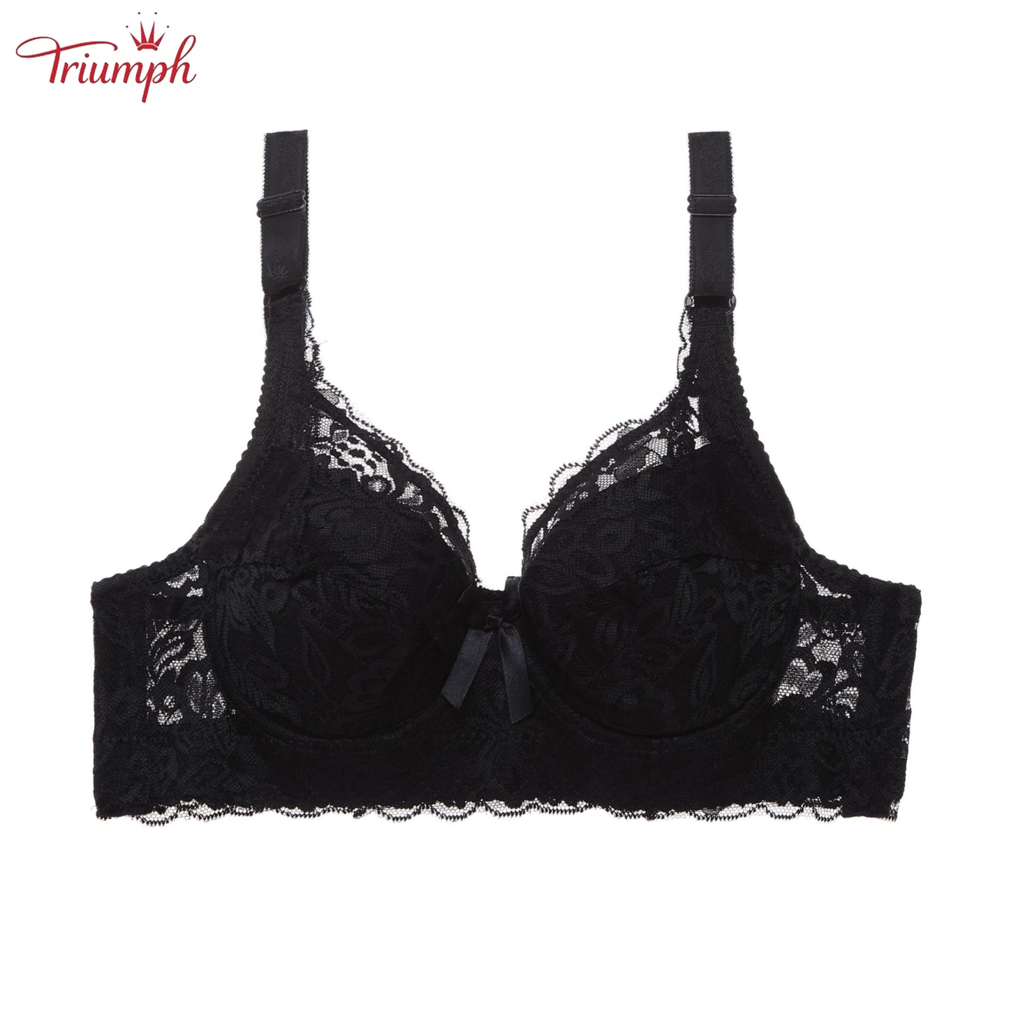 Triumph - Transport gratuit，Pachet de 3 Sutiene Push Up cu Dantela，Moale și Confortabil