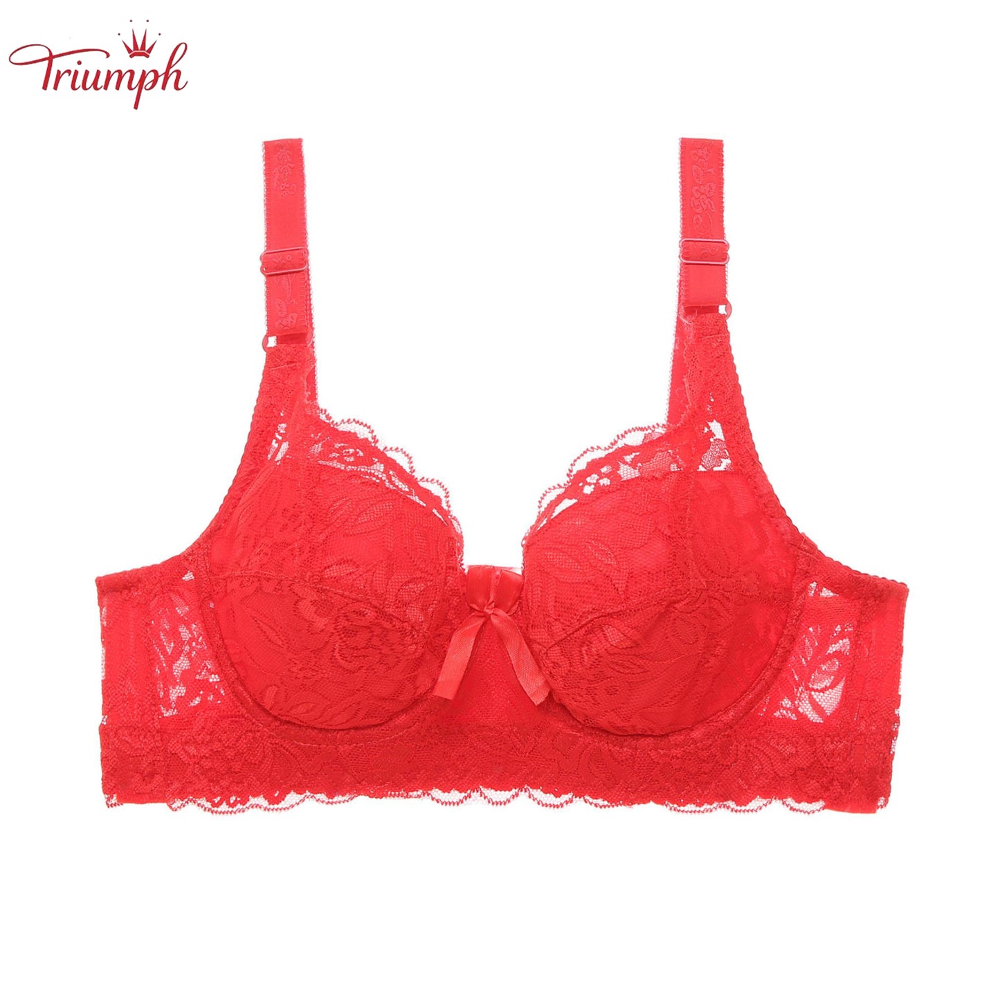 Triumph - Transport gratuit，Pachet de 3 Sutiene Push Up cu Dantela，Moale și Confortabil