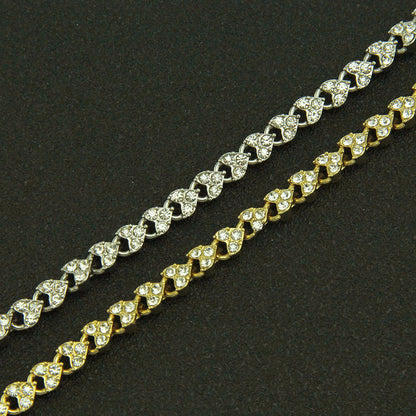 Brăţară simplă Brăţară cu diamante naturale, cristal, zirconiu cubic, argint, aur, roz, aur, ornament.
