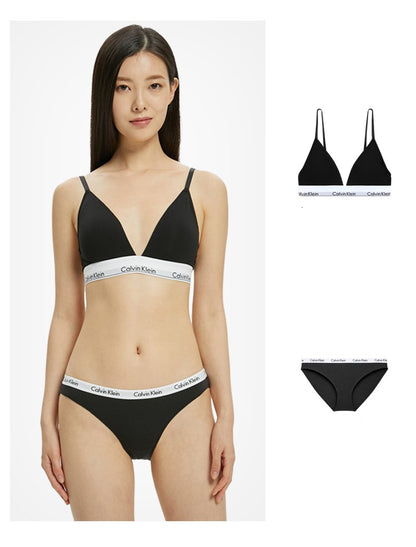 “Calvin Klein” Livrare Gratuită,Sexy Set de lenjerie intimă，Sutien și chiloți din bumbac moale，Potrivit pentru sânii mari și mici，Potrivit pentru toate anotimpurile