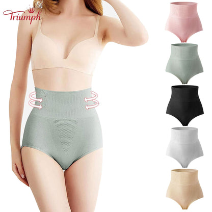 Triumph - Livrare Gratuită,Pachet de 5 articole de modelare pentru femei, lenjerie termică de damă,model pentru corp pentru controlul burticii, sub rochie, lenjerie de corp din grafen cu talie mijlocie extra fermă, chiloți sexy