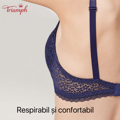 Triumph - Pachet de 3 Sutiene Push-Up Din Dantela Sexy，Ușoară. Confortabil. Respirabil