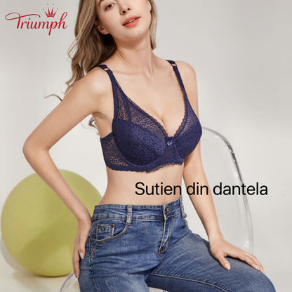 Triumph - Pachet de 3 Sutiene Push-Up Din Dantela Sexy，Ușoară. Confortabil. Respirabil
