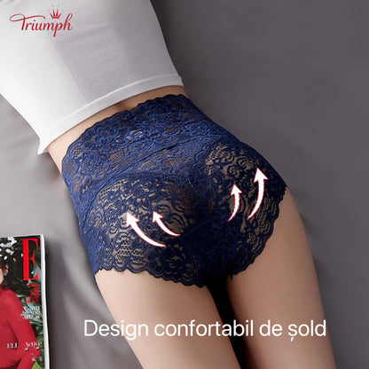 Triumph - Pachet de 4 Chiloți Sexy din Dantelă，Transport Gratuit，Dantela Populara，luxos，Potrivit Pentru 40-110KG