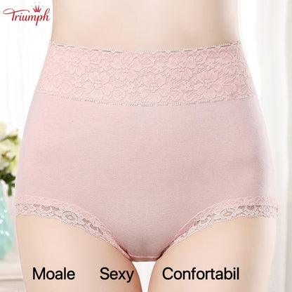 Triumph - Set Chiloti din Dantela 4 Piese，Livrare Gratuită，Potrivit Pentru 40-90 kg