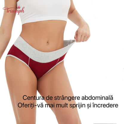 Triumph - Set Lenjerie de Dama 4 Piese，Banda de Chiloți Foarte Elastică , Potrivit Pentru 40-110 KG
