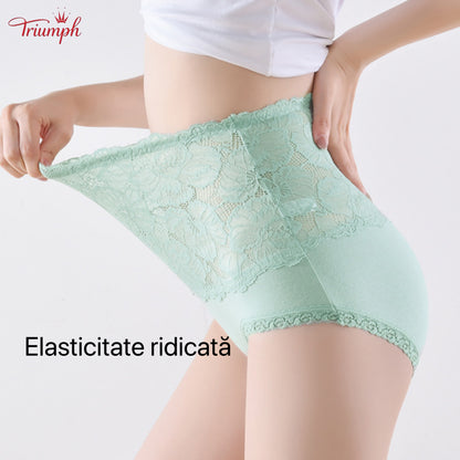Triumph - Livrare Gratuită , Set de 4 Chiloți Din Dantelă de înaltă Calitate Cu Talie înaltă . Confortabil și Moale