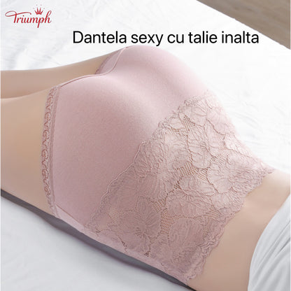 Triumph - Livrare Gratuită , Set de 4 Chiloți Din Dantelă de înaltă Calitate Cu Talie înaltă . Confortabil și Moale