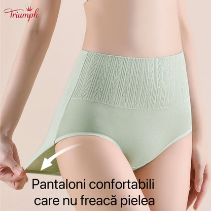 Triumph - Set 4 Chiloți Din Bumbac, Control Burtica, Culori Asortate, Transport Gratuit
