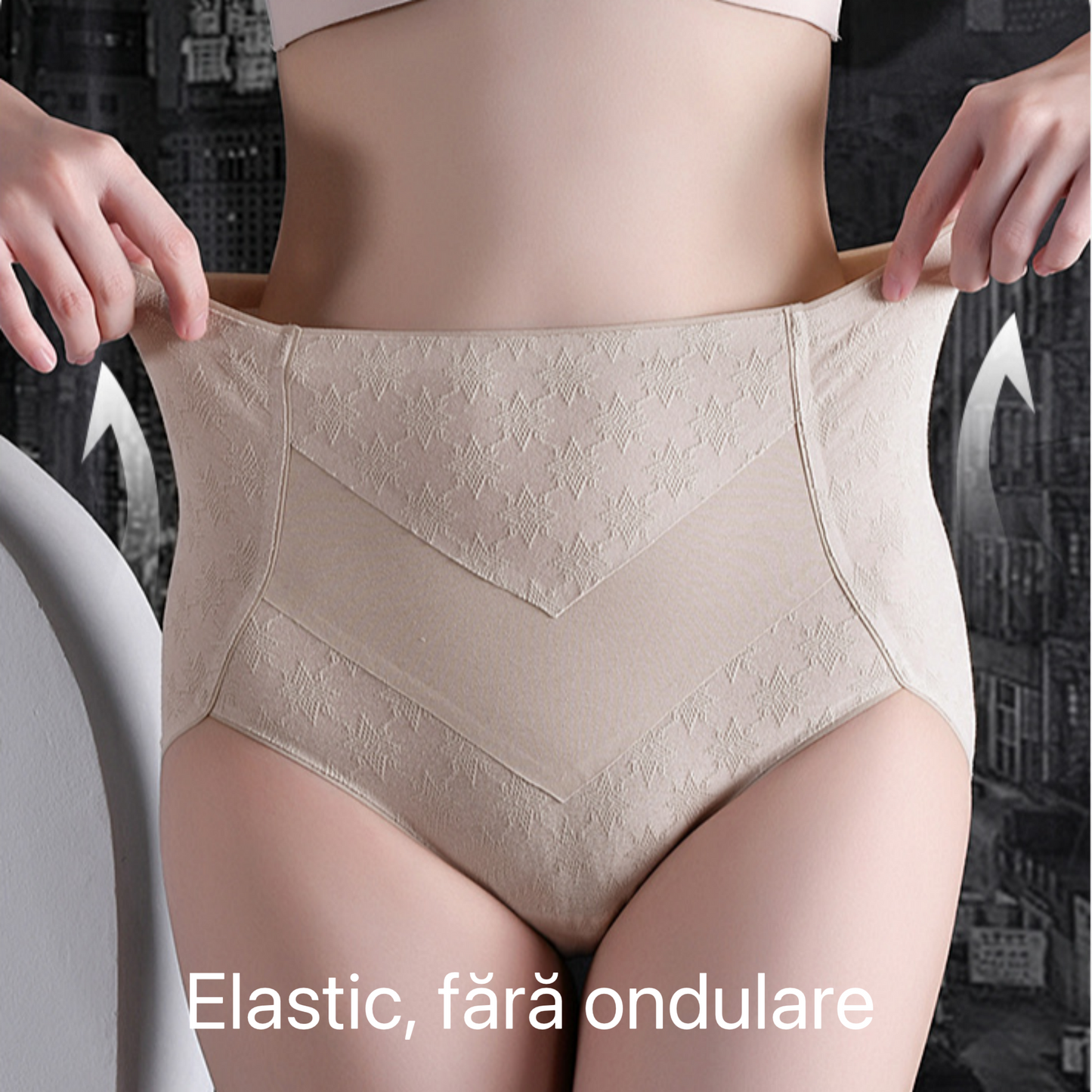 Triumph - Set de 4 Chiloți Premium Din Bumbac cu Talie înaltă, Cu Imprimeu Drăguț de Stea, Livrare Gratuită