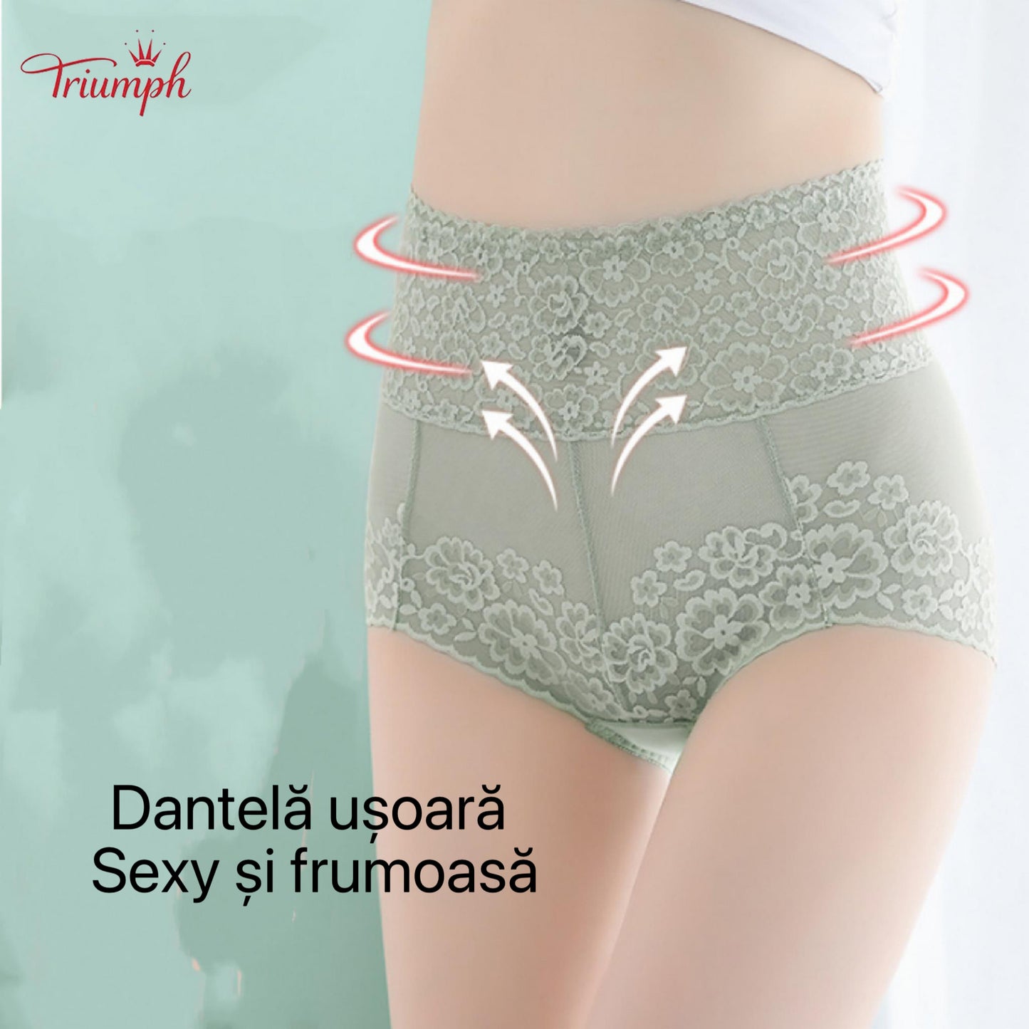 Triumph - Pachet de 4 Chiloți Sexy din Dantelă，Dantela Populara，Calitate înaltă，Transport Gratuit，Potrivit Pentru 40-120KG