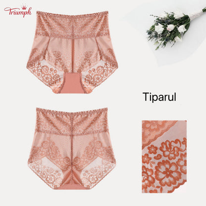 Triumph - Pachet de 4 Chiloți Sexy din Dantelă，Dantela Populara，Calitate înaltă，Transport Gratuit，Potrivit Pentru 40-120KG