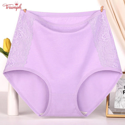 Triumph - Chiloți Din Bumbac cu Talie înaltă, Pachet de 4, Livrare Gratuită. Strânge Abdomenul. Lifting Fesier.