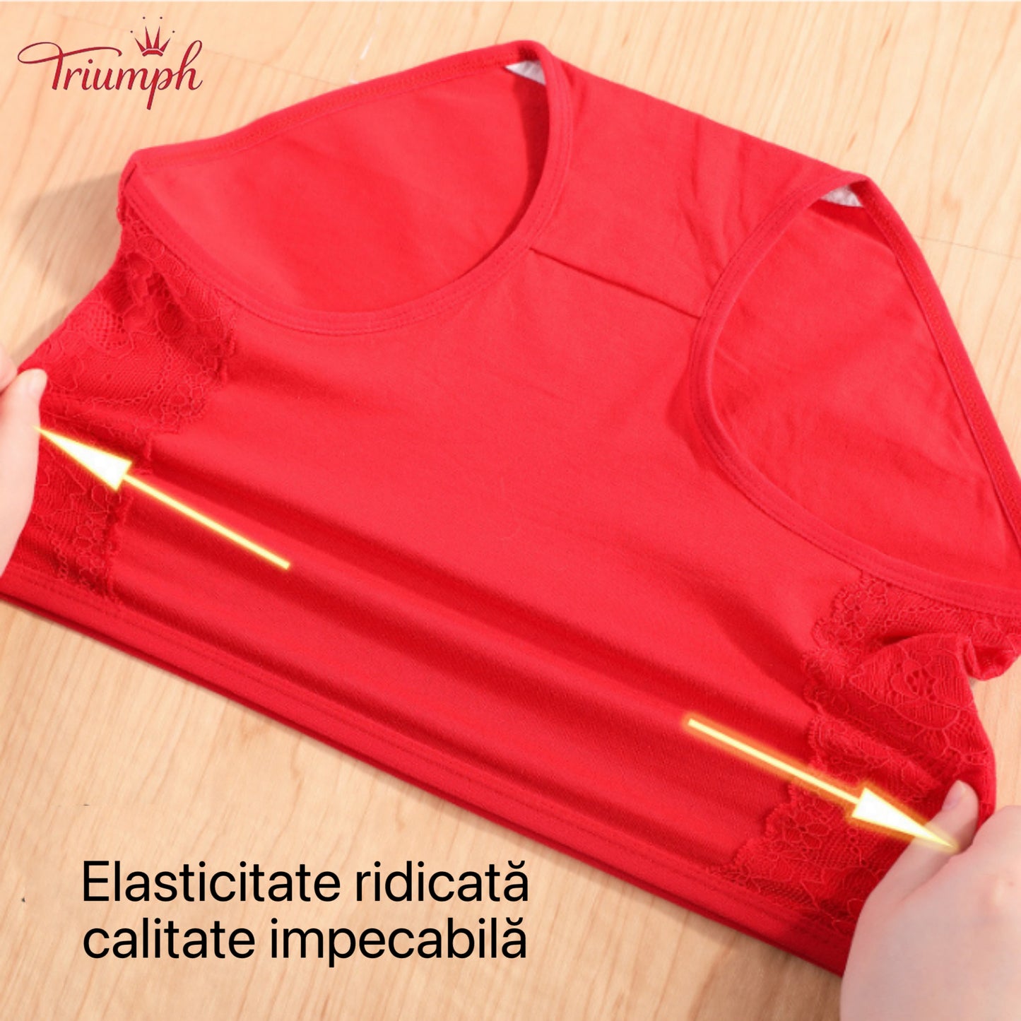 Triumph - Chiloți Din Bumbac cu Talie înaltă, Pachet de 4, Livrare Gratuită. Strânge Abdomenul. Lifting Fesier.