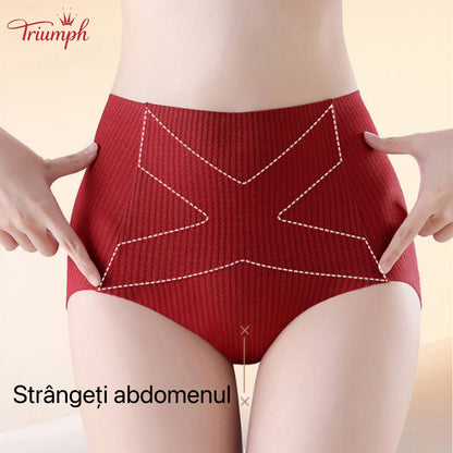 Triumph - Set 4 Chiloți Din Bumbac, Control Burtica, Culori Asortate, Transport Gratuit