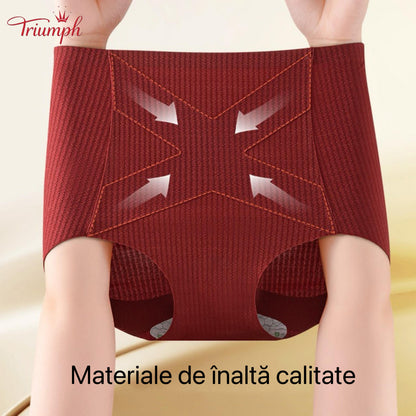 Triumph - Set 4 Chiloți Din Bumbac, Control Burtica, Culori Asortate, Transport Gratuit