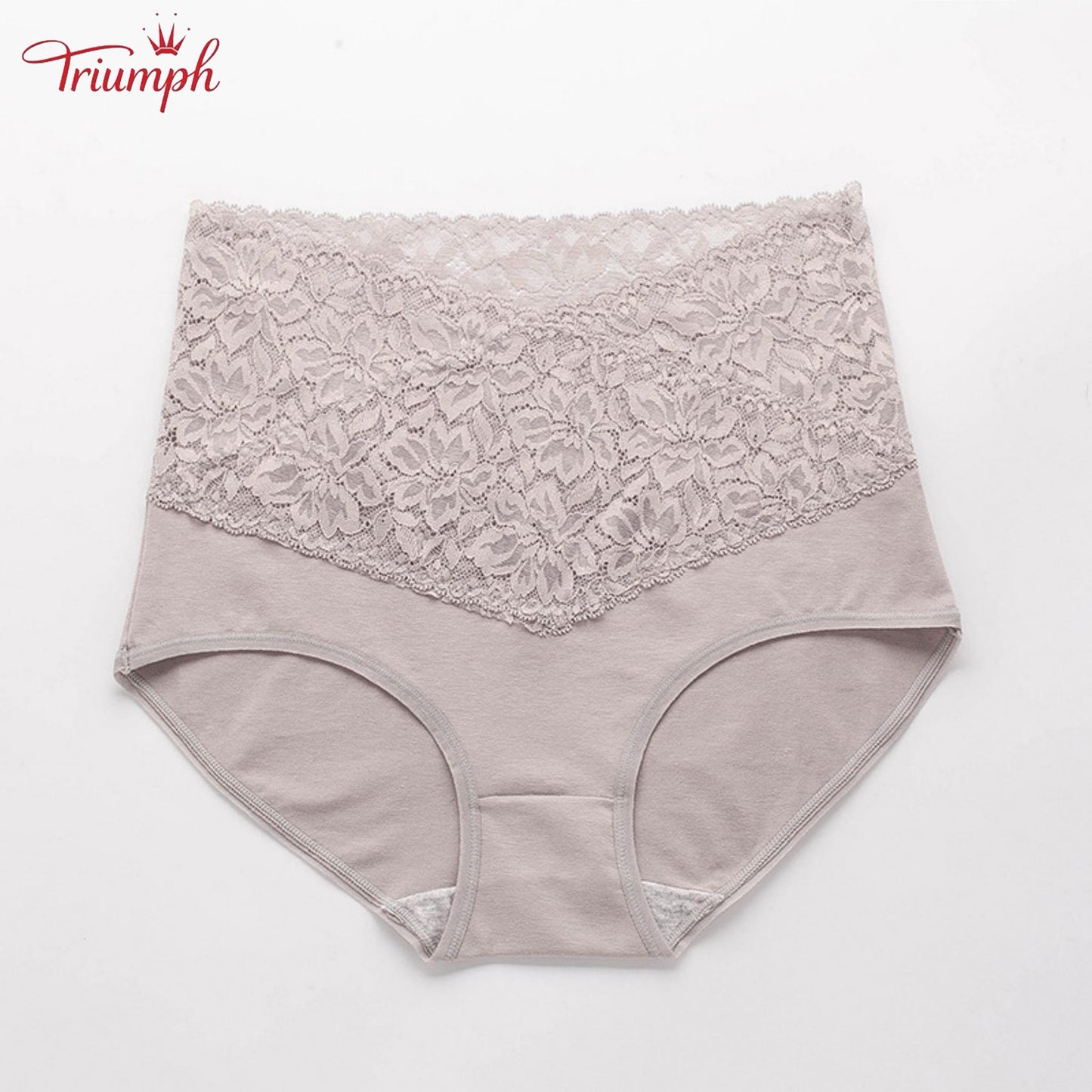 Triumph - Livrare Gratuită，Set de 4 Chiloți Din Dantelă cu Talie înaltă în Formă de V，Confortabil, Moale
