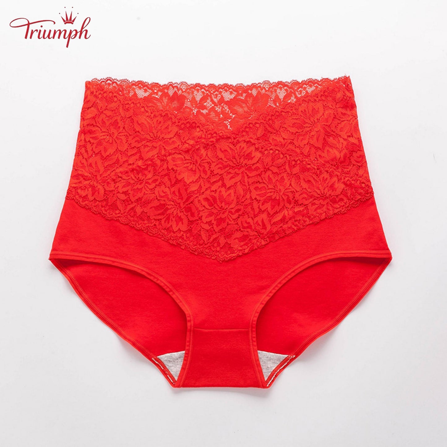Triumph - Livrare Gratuită，Set de 4 Chiloți Din Dantelă cu Talie înaltă în Formă de V，Confortabil, Moale