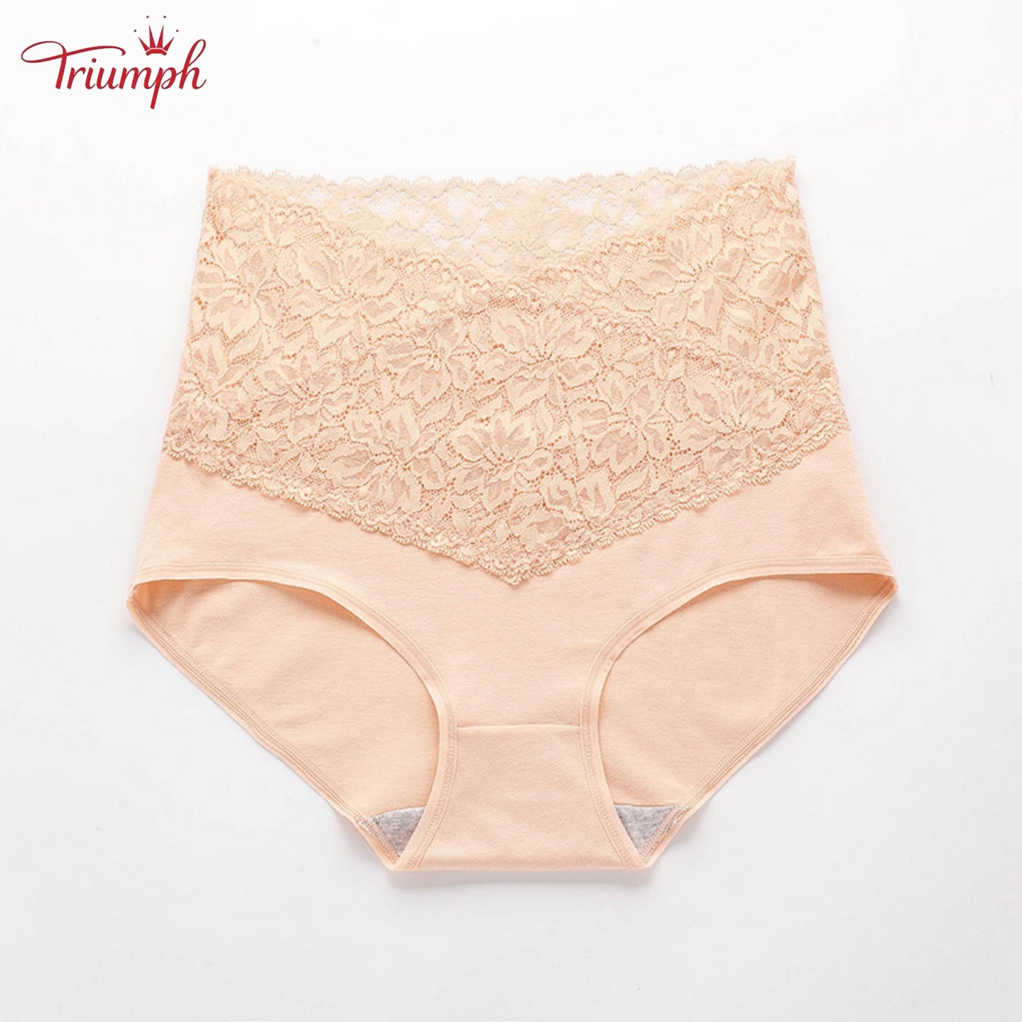 Triumph - Livrare Gratuită，Set de 4 Chiloți Din Dantelă cu Talie înaltă în Formă de V，Confortabil, Moale