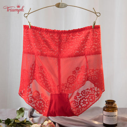 Triumph - Pachet de 4 Chiloți Sexy din Dantelă，Dantela Populara，Calitate înaltă，Transport Gratuit，Potrivit Pentru 40-120KG