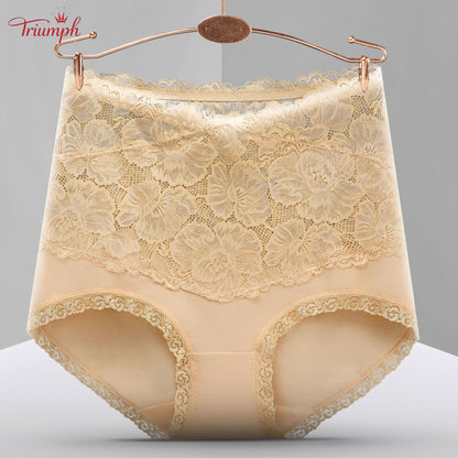 Triumph - Livrare Gratuită , Set de 4 Chiloți Din Dantelă de înaltă Calitate Cu Talie înaltă . Confortabil și Moale