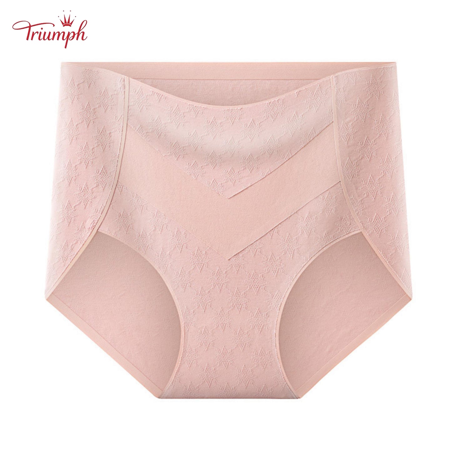 Triumph - Set de 4 Chiloți Premium Din Bumbac cu Talie înaltă, Cu Imprimeu Drăguț de Stea, Livrare Gratuită