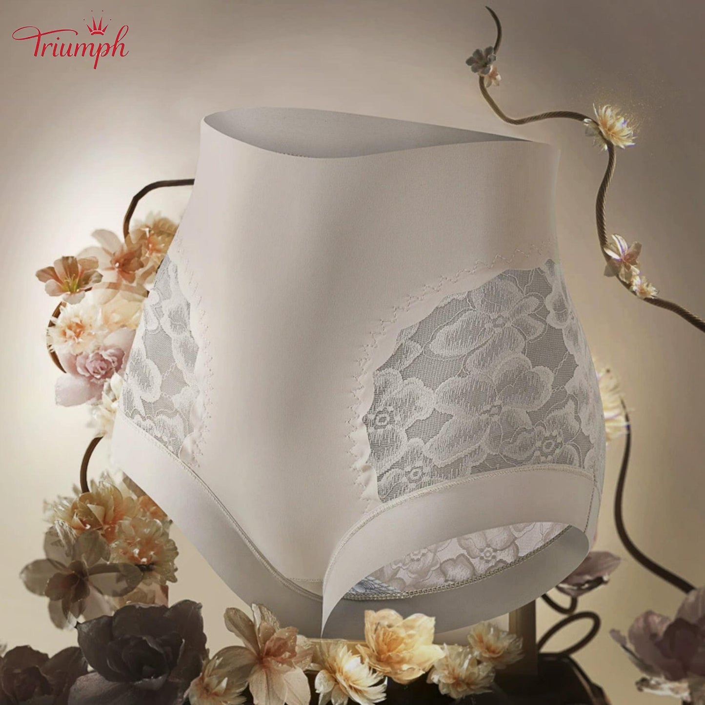 Triumph - Transport Gratuit. Set de 4. Chiloți cu Talie înaltă Din Dantelă de înaltă Calitate
