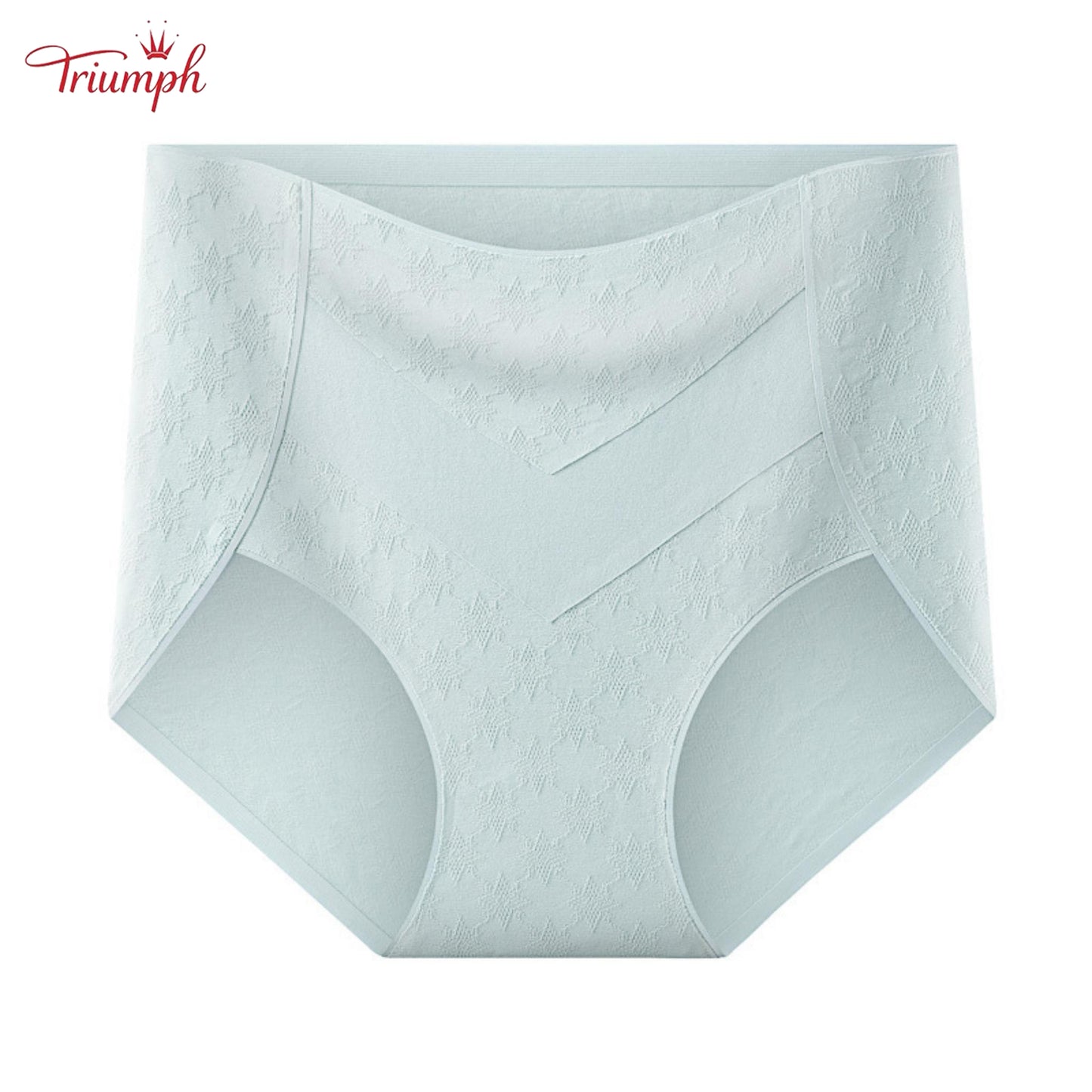 Triumph - Set de 4 Chiloți Premium Din Bumbac cu Talie înaltă, Cu Imprimeu Drăguț de Stea, Livrare Gratuită