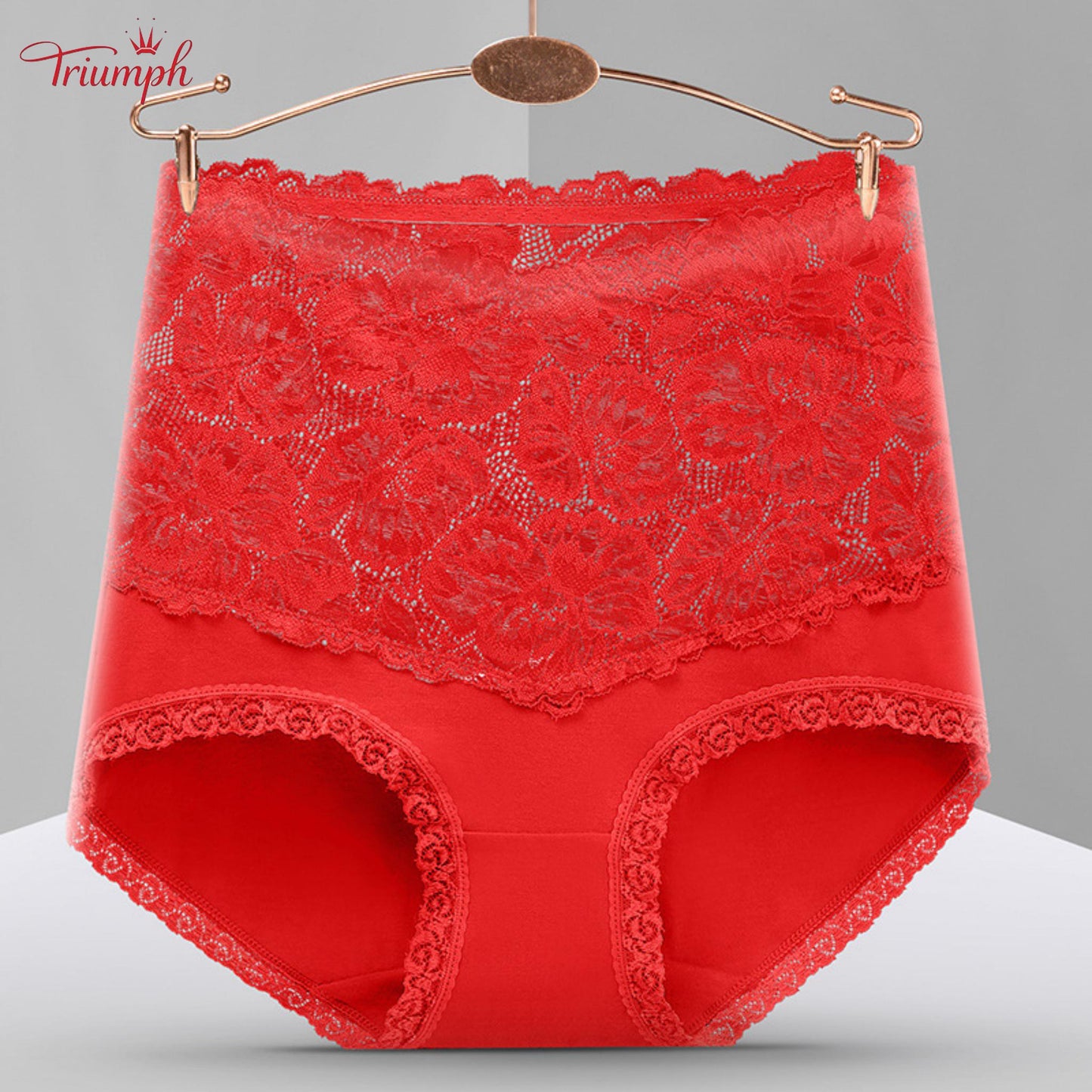 Triumph - Livrare Gratuită , Set de 4 Chiloți Din Dantelă de înaltă Calitate Cu Talie înaltă . Confortabil și Moale