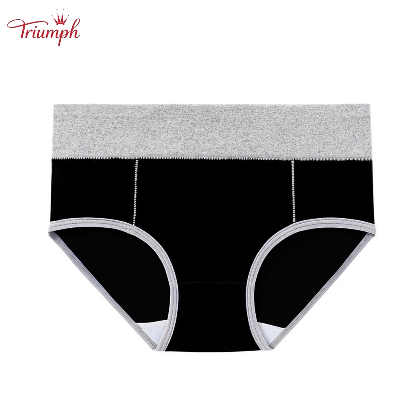 Triumph - Set Lenjerie de Dama 4 Piese，Banda de Chiloți Foarte Elastică , Potrivit Pentru 40-110 KG