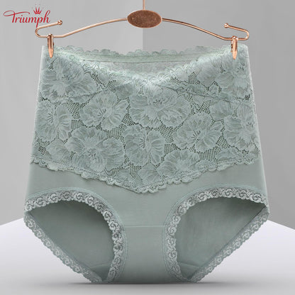 Triumph - Livrare Gratuită , Set de 4 Chiloți Din Dantelă de înaltă Calitate Cu Talie înaltă . Confortabil și Moale