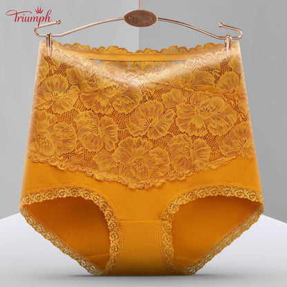 Triumph - Livrare Gratuită , Set de 4 Chiloți Din Dantelă de înaltă Calitate Cu Talie înaltă . Confortabil și Moale