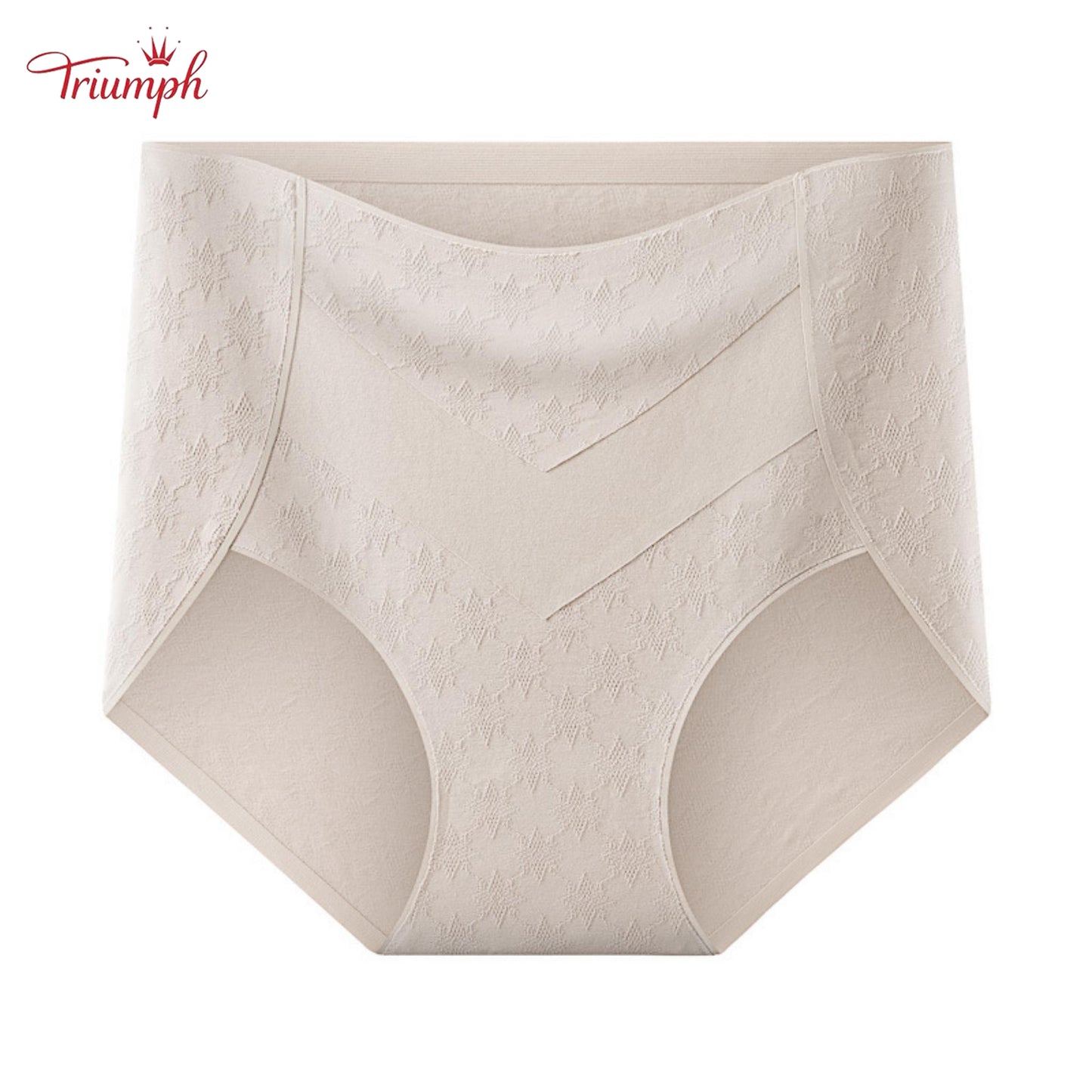 Triumph - Set de 4 Chiloți Premium Din Bumbac cu Talie înaltă, Cu Imprimeu Drăguț de Stea, Livrare Gratuită