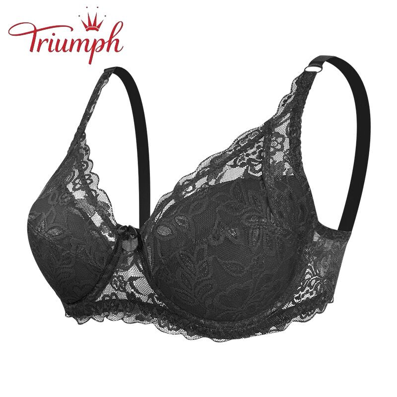 Triumph - Livrare Gratuită,Sutien pachet de 3，Sutien Push Up din dantela Sexy de Marime Mare nou