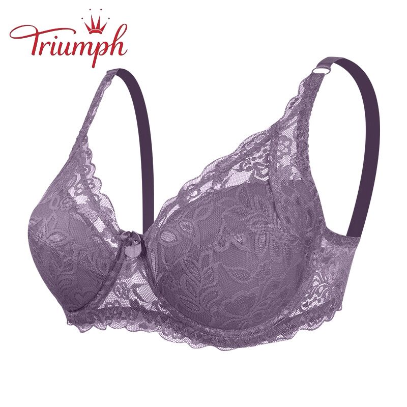 Triumph - Livrare Gratuită,Sutien pachet de 3，Sutien Push Up din dantela Sexy de Marime Mare nou