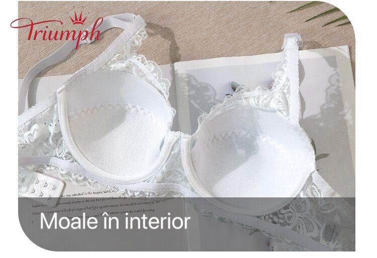 Triumph - Livrare Gratuită,Sutien pachet de 3，Sutien Push Up din dantela Sexy de Marime Mare nou