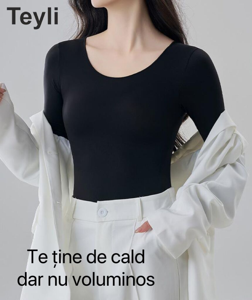 Teyli - Livrare Gratuită,Set de 3 Lenjerie Termică toamnă-iarnă，Conține acid Hialuronic Pentru înfrumusețarea pielii，Lenjerie Termică Extrem de Elastică, Ușoară, Stiințifică și Tehnică