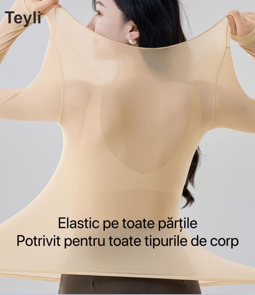 Teyli - Livrare Gratuită,Set de 3 Lenjerie Termică toamnă-iarnă，Conține acid Hialuronic Pentru înfrumusețarea pielii，Lenjerie Termică Extrem de Elastică, Ușoară, Stiințifică și Tehnică